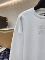 Miu Miu Embroidered Burnout Logo Long Sleeve 1 - 图片 4
