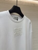Miu Miu Embroidered Burnout Logo Long Sleeve 1 - 图片 8