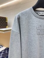 Miu Miu Embroidered Burnout Logo Long Sleeve 3 - 图片 4