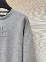 Miu Miu Embroidered Burnout Logo Long Sleeve 3 - 图片 5