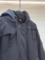Balenciaga Heavy-Duty Distressed Washed Bomber Jacket - 图片 8