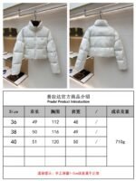Prada High-Waisted Stand Collar Down Jacket 1 - 图片 10