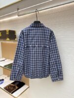Miu Miu Patchwork Embroidered Checkered Button-Down Jacket - 图片 2