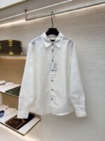 LV Checkered Jacquard Long-Sleeve Shirt 1