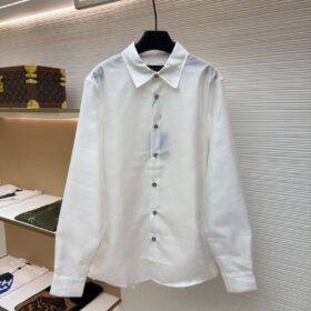 LV Checkered Jacquard Long-Sleeve Shirt 1