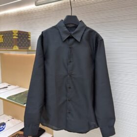 LV Checkered Jacquard Long-Sleeve Shirt 2