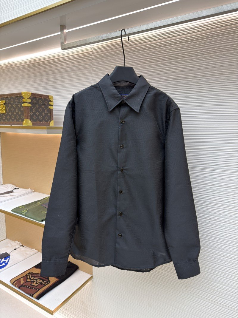 wsxc1760074196679_0.jpg LV Checkered Jacquard Long-Sleeve Shirt 2 - 图片 1