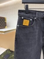 LV Patchwork Letter Denim Jeans - 图片 4