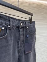 LV Patchwork Letter Denim Jeans - 图片 8