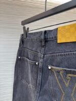 LV Patchwork Letter Denim Jeans - 图片 9