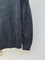 LV Jacquard Half-Zip High-Neck Long-Sleeve Sweater - 图片 7