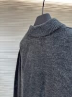 LV Jacquard Half-Zip High-Neck Long-Sleeve Sweater - 图片 9