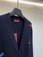 Gucci V-neck single-button long-sleeve wool sweater - 图片 8