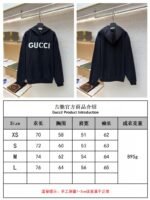 Gucci Logo Letter Print Hooded Long-Sleeve Sweatshirt - 图片 10