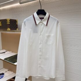 Gucci Pointed Collar Single-Button Long-Sleeve Shirt