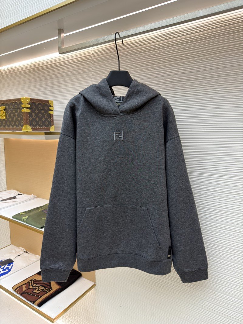 wsxc1760140522584_0.jpg Fendi Lined FF Hooded Sweatshirt 2 - 图片 1