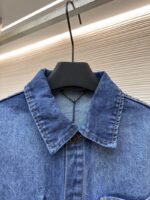 LV Denim Lapel Single-Breasted Long-Sleeve Jacket - 图片 3