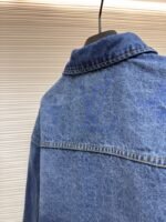LV Denim Lapel Single-Breasted Long-Sleeve Jacket - 图片 9