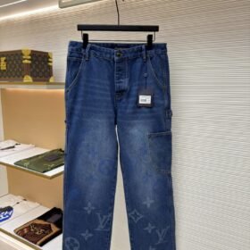 LV Side-Pocket Design Denim