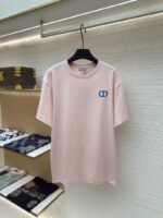 Dior Cd Letter Embroidered Crew Neck Short Sleeve 1