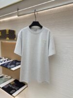 Dior Cd Letter Embroidered Crew Neck Short Sleeve 2