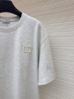 Dior Cd Letter Embroidered Crew Neck Short Sleeve 2 - 图片 5