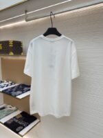 Dior Cd Letter Embroidered Crew Neck Short Sleeve 4 - 图片 2