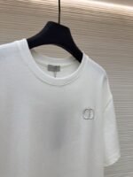 Dior Cd Letter Embroidered Crew Neck Short Sleeve 4 - 图片 8