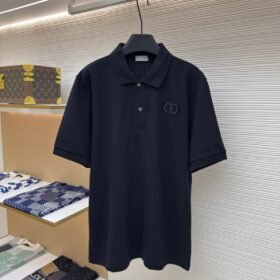 Dior Cd Letter Embroidered Polo Shirt 1