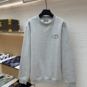 Dior Logo Embroidered Long-Sleeve Sweatshirt 1