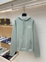 Dior Logo Embroidered Long-Sleeve Hoodie 3