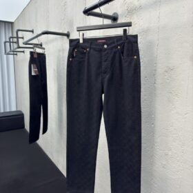 Gucci Jacquard Letter Tapered Casual Pants