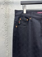 Gucci Jacquard Letter Tapered Casual Pants - 图片 4