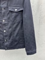 Gucci Jacquard Point Collar Single-Button Long-Sleeve Denim Jacket - 图片 7