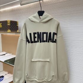 Balenciaga Tape Letter Print Hoodie