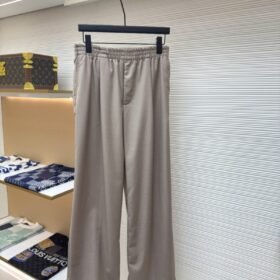 LV Khaki Wool Casual Trousers