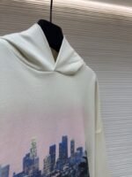 Balenciaga City Nightscape Print Hooded Sweatshirt 1 - 图片 8