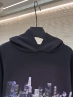 Balenciaga City Nightscape Print Hooded Sweatshirt 2 - 图片 3