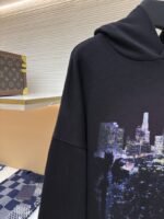 Balenciaga City Nightscape Print Hooded Sweatshirt 2 - 图片 4