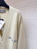 Dior Letter Embroidered Cardigan Sweater - 图片 5