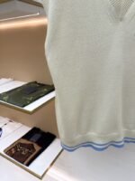 Dior Letter Embroidered Sleeveless Knit Vest - 图片 6