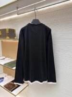 Prada Solid Color Crew Neck Long Sleeve Sweatshirt - 图片 2