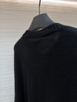 Chanel Solid Color Crew Neck Single-Button Long-Sleeve Knit Sweater 1 - 图片 9