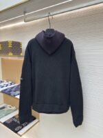 Balenciaga Solid Color Zipper Long-Sleeve Knit Sweater - 图片 2