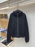 Balenciaga Solid Color Zipper Long-Sleeve Knit Sweater - 图片 3