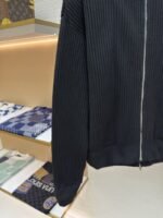 Balenciaga Solid Color Zipper Long-Sleeve Knit Sweater - 图片 7