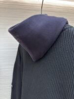 Balenciaga Solid Color Zipper Long-Sleeve Knit Sweater - 图片 10