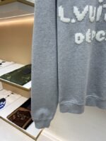 LV Embroidered Rowen Cuff-Printed Letter Sweatshirt - 图片 6