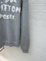 LV Embroidered Rowen Cuff-Printed Letter Sweatshirt - 图片 7