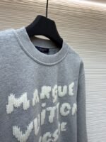 LV Embroidered Rowen Cuff-Printed Letter Sweatshirt - 图片 8